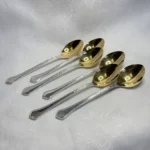 Ложки десертные "Элегант", МНЦ, позолота, Таллинский ЮЗ, СССР