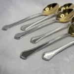 Ложки десертные "Элегант", МНЦ, позолота, Таллинский ЮЗ, СССР