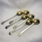 Ложки десертные "Элегант", МНЦ, позолота, Таллинский ЮЗ, СССР