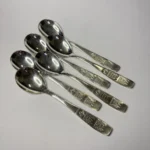 Ложки чайные (набор) "Каштаны", мельхиор, ЗиД, СССР