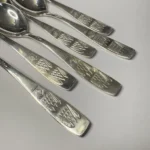 Ложки чайные (набор) "Каштаны", мельхиор, ЗиД, СССР
