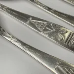 Ложки чайные (набор) "Каштаны", мельхиор, ЗиД, СССР