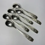 Ложки чайные (набор) "Каштаны", мельхиор, ЗиД, СССР