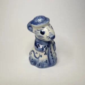 Статуэтка "Мышка", Гжель