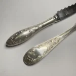 Набор "Эгоист" (вилка для рыбы и нож для лимона), мельхиор, Кольчугино, СССР