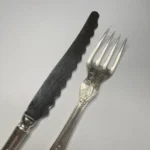 Набор "Эгоист" (вилка для рыбы и нож для лимона), мельхиор, Кольчугино, СССР