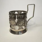 Подстаканник "Латы", мельхиор, завод "Плутон", СССР