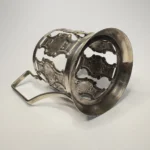 Подстаканник "Латы", мельхиор, завод "Плутон", СССР