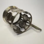 Подстаканник "Латы", мельхиор, завод "Плутон", СССР