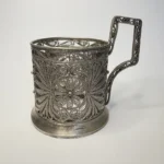 Подстаканник, мельхиор, скань, Казаковский ЗХИ, СССР