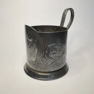 Подстаканник "Спутник", мельхиор, Мстерский ювелир, СССР