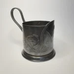 Подстаканник "Спутник", мельхиор, Мстерский ювелир, СССР
