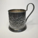 Подстаканник "Ягоды", мельхиор, Мстерский ювелир, СССР
