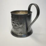 Подстаканник "Ягоды", мельхиор, Мстерский ювелир, СССР