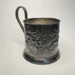 Подстаканник "Ягоды", мельхиор, Мстерский ювелир, СССР