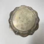 Блюдце розетка для сервировки, серебрение, Италия