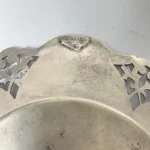 Блюдце розетка для сервировки, серебрение, Италия