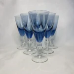 Рюмки на ножке, стеклозавод Неман, цветное стекло