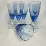 Рюмки на ножке, стеклозавод Неман, цветное стекло