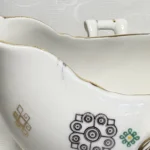 Соусник, фарфор, позолота, Коростень, СССР