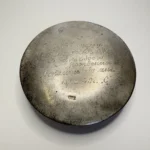 Старинная пудреница, яшма, металл