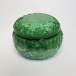 Шкатулка, малахитовое стекло, Богемия