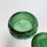 Шкатулка, малахитовое стекло, Богемия