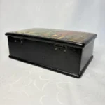 Антикварная шкатулка "Встреча гостя", папье маше