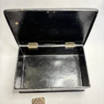 Антикварная шкатулка "Встреча гостя", папье маше