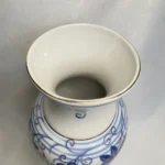 Большая интерьерная ваза, фарфор, роспись, позолота