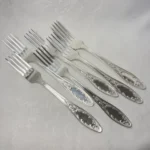 Вилки столовые "Пламя" (набор), мельхиор, СССР