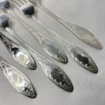 Вилки столовые "Пламя" (набор), мельхиор, Баку, СССР