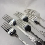 Вилки столовые "Пламя" (набор), мельхиор, Баку, СССР