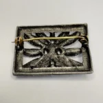 Брошь винтажная, имитация бирюзы