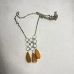 Колье янтарь мельхиор 1950 1960гг