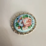 Брошь финифть 260809 анфас