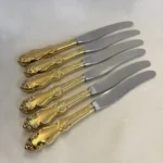 Ножи столовые Золотая Роза оборот